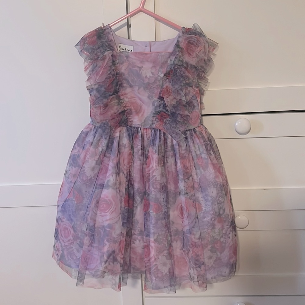 Tulle Roses dress, Pippa and Julie size 5 toddler girl